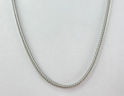 Kette &ndash; Fuchsschwanz &ndash; Edelstahl &ndash; L 60 cm &ndash; D 3 mm