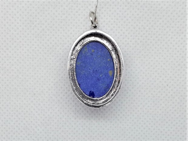 Hanger, Lapis lazuli ovaal kwarts edelsteen