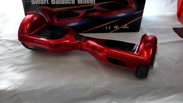 Hoverboard 6,5 Inch, stralend rood metal - Red Metallic Shine