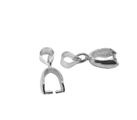 10 x Klemmetje voor Hanger - Silver plated metaal handig klemmetje voor uw zelfgemaakte  hangers.
