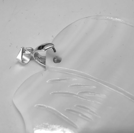 10 x Klemmetje voor Hanger - Silver plated metaal handig klemmetje voor uw zelfgemaakte  hangers.