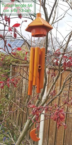Handgemaakte – Japanse - bamboe - windgong - hanger met - Zen - geluid.