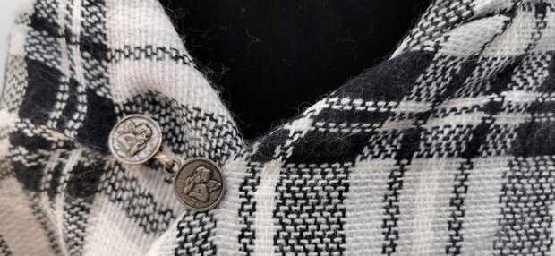 Vest clip haak " Engel ", voor vest,  sjaal, omslagdoek, bronskleur
