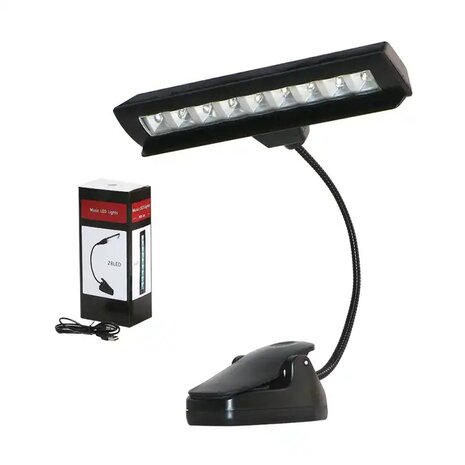 Notenständer Ledlampe, schwarz