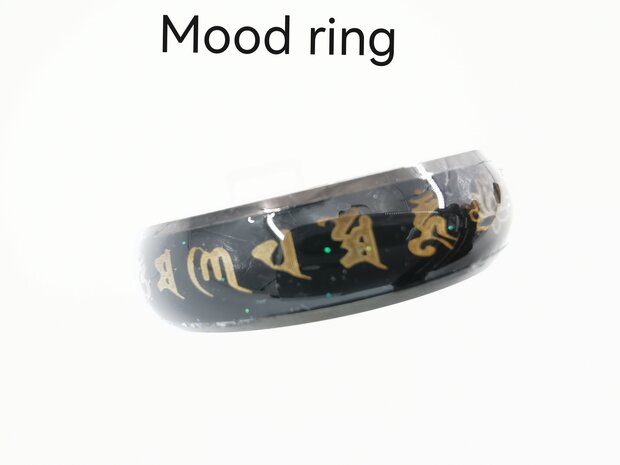 Edelstahl, Mood-Ring, ändert die Farbe. 