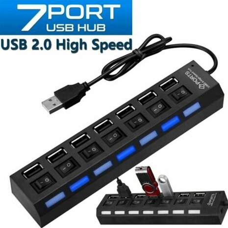 USB 2.0 hub 7 eingange, high speed