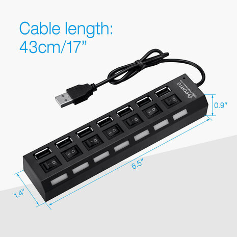 USB 2.0 hub 7 eingange, high speed