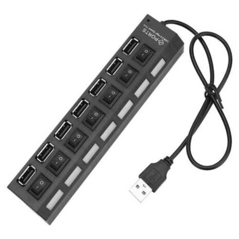 7 poort USB 2.0 hub, high speed