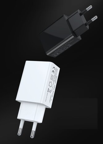 Reis adaptor 1 usb, zwart - Travel Power Charger USB