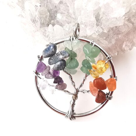 Chakra-Anh&auml;nger &bdquo;Baum des Lebens&ldquo;.