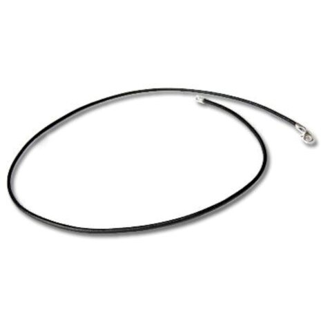 Ketting donkerbruin - 55cm Echt leren koord met rvs kreeft sluiting -  zonder verbindingsring