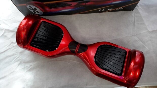 Hoverboard 6,5 Inch, stralend rood metal - Red Metallic Shine