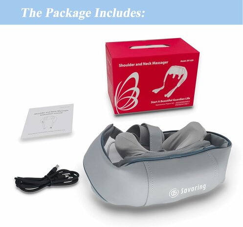 Nekmassageapparaat Shiatsu-massageapparaat met warmtefunctie Schoudermassage