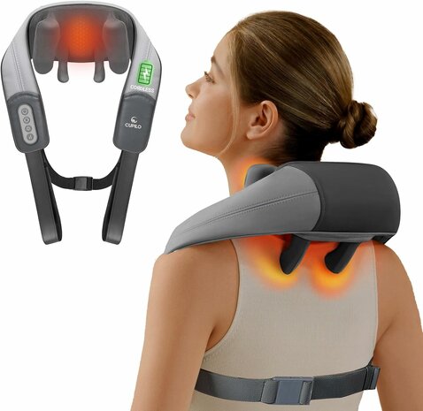 Nekmassageapparaat Shiatsu-massageapparaat met warmtefunctie Schoudermassage