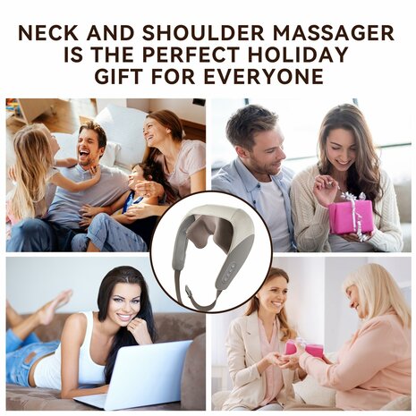 Nekmassageapparaat Shiatsu-massageapparaat met warmtefunctie Schoudermassage
