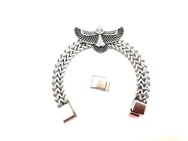 Armband Heren RVS adelaarsvleugel armband Incl Verlengstuk