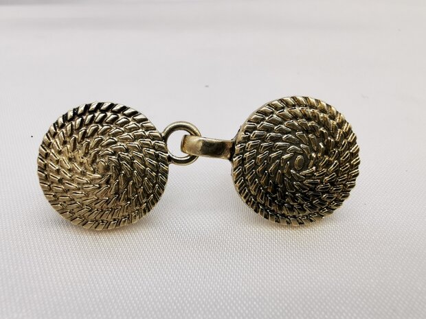 Vest clip haak, "levens cirkel"" symbool, voor vest, sjaal, omslagdoek, goudkleur