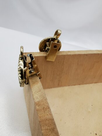 Vest clip haak, "levens cirkel"" symbool, voor vest, sjaal, omslagdoek, goudkleur