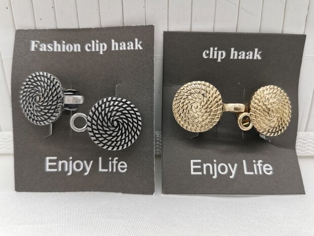 Vest clip haak, "levens cirkel"" symbool, voor vest, sjaal, omslagdoek, goudkleur