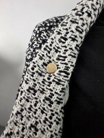 Magneet - broche - Design - Moeder en kind - Antiek brons kleur - Ø 4.5 cm 