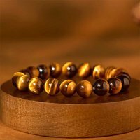 Armband - Heren - Tijgeroog - 22 cm - Ø 12mm