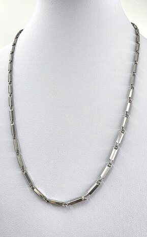 Edelstahl Poliert schakel kette, 60 cm.