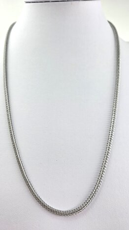 Kette &ndash; Fuchsschwanz &ndash; Edelstahl &ndash; L 60 cm &ndash; D 3 mm