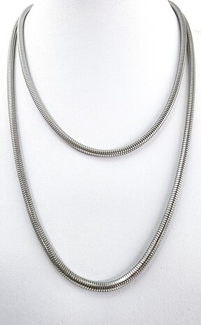 Schlangenkette D4.2mm, Edelstahl, L60