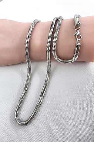 Schlangenkette D4.2mm, Edelstahl, L60
