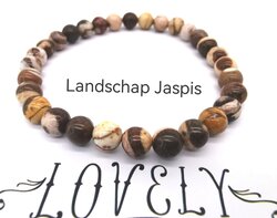 Landschap Jaspis – 6mm Kralen Armband